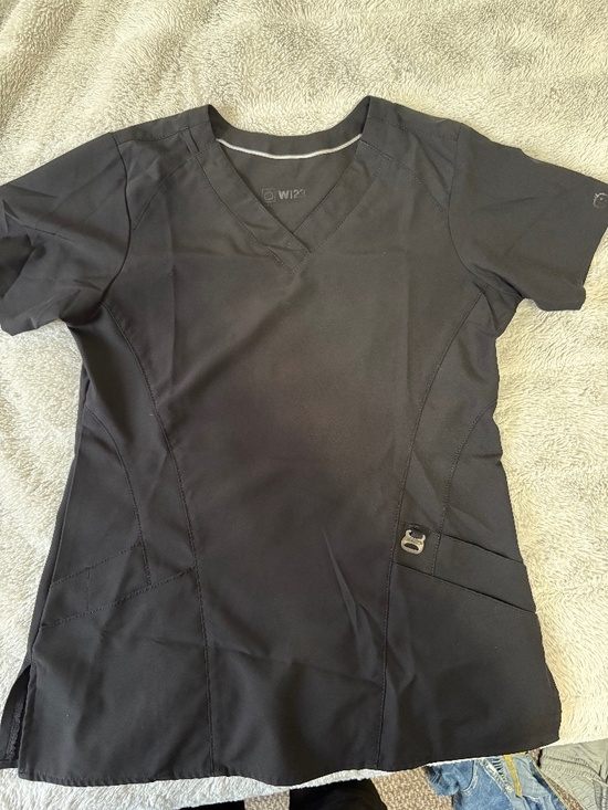 WonderWink Tops - Black Wonderwink Scrub Set